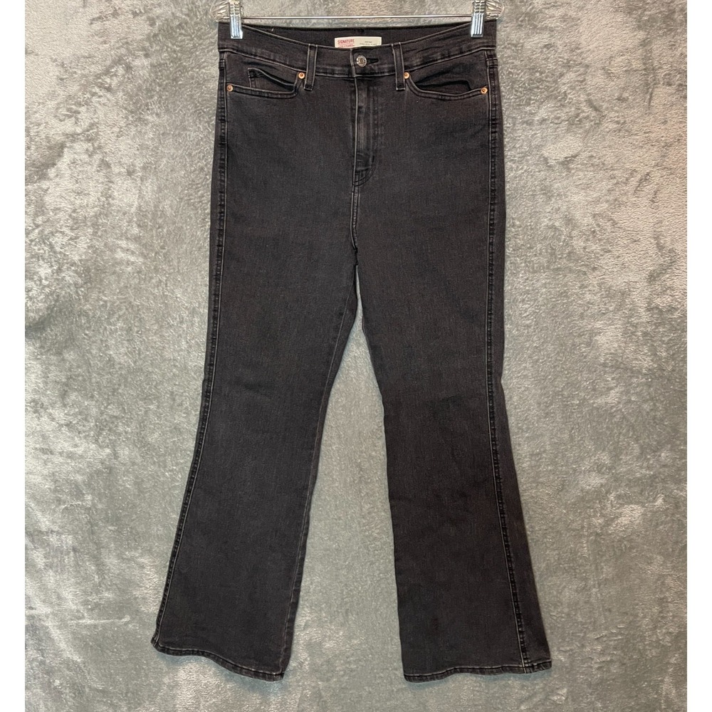 Signature Levis Women Heritage High Rise Flare Jean 4 Retro 70s 90s Grunge Indie